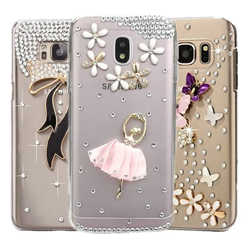 Luxury Diamond Bling Case For Samsung Galaxy A7 A9 2018 note 8 9 5 4 S10 5G s8 s9 plus S10E s5 s4 S6 s7 Edge c7 c9 pro Cover |