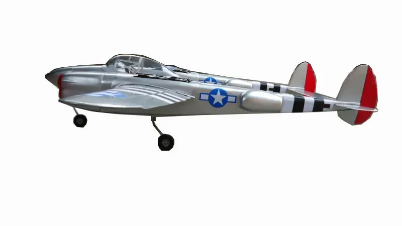 Модель полета P38 RC Scale 90 ''/2300 мм деревянное фиксированное крыло двойной