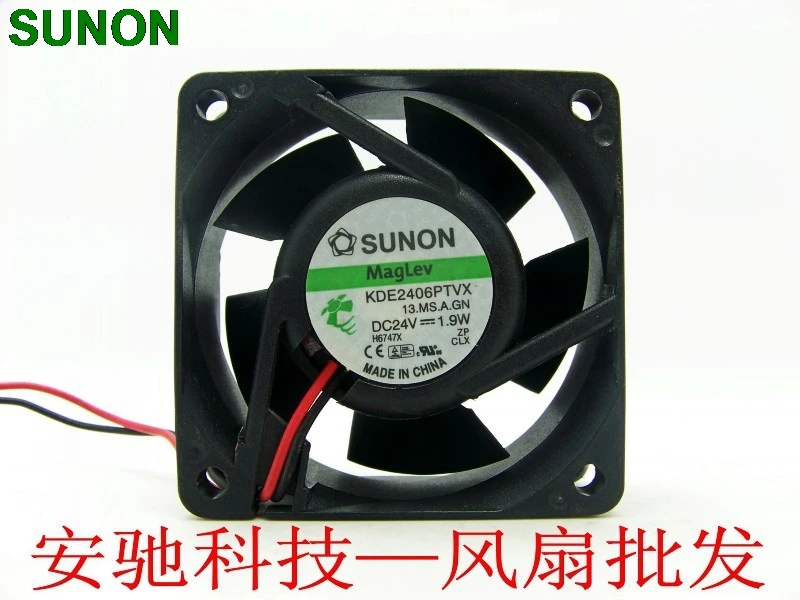 

For Sunon KDE2406PTVX 6025 60mm 6cm DC 24V 1.9W inverter server inverter axial cooling fan