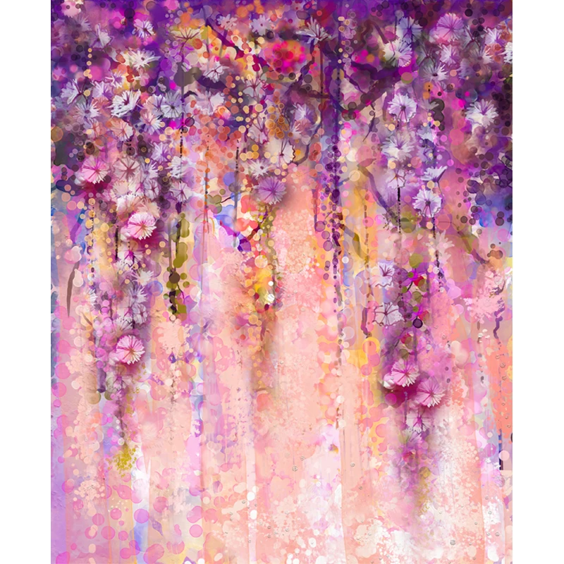 

F-2015 Spring Flower Lavender Baby Newborn Child Fotografia Photo Background Vinyl