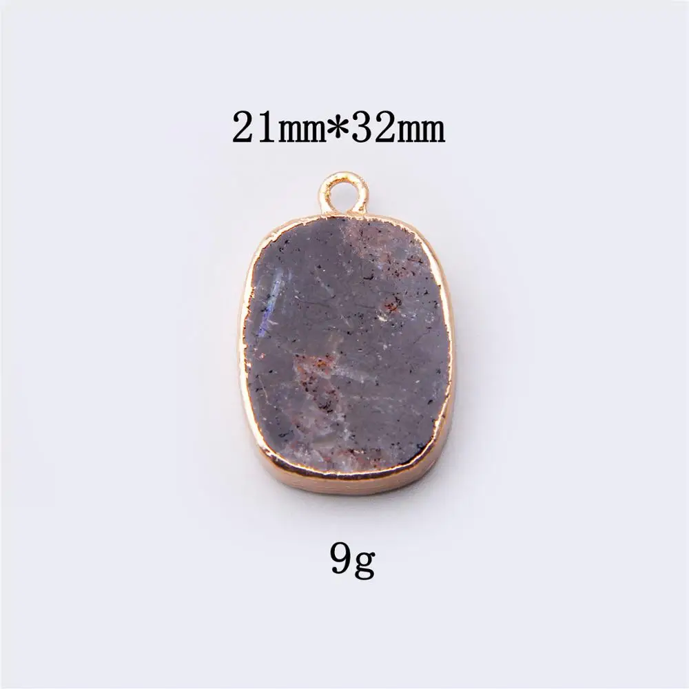 

Natural Mix gem Stone pendulum Stone agates Pendant Charms stone Slice chips Necklace making pendant jewelry Accessory handmade