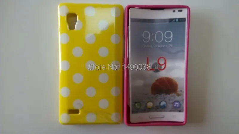 Чехол накладка в горошек OEEKOI для LG Optimus L9 P765 P760 мягкий чехол телефона бесплатно|case