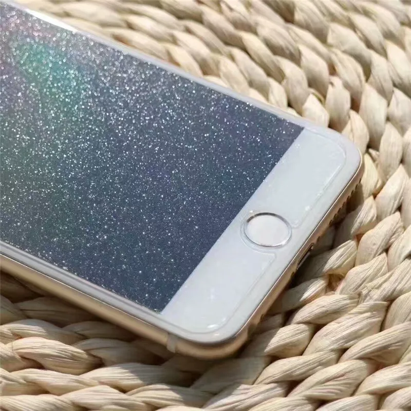 Закаленное стекло с алмазным блеском 2 шт. защитная пленка для iPhone 5S 6 6S 7 8 plus X XR
