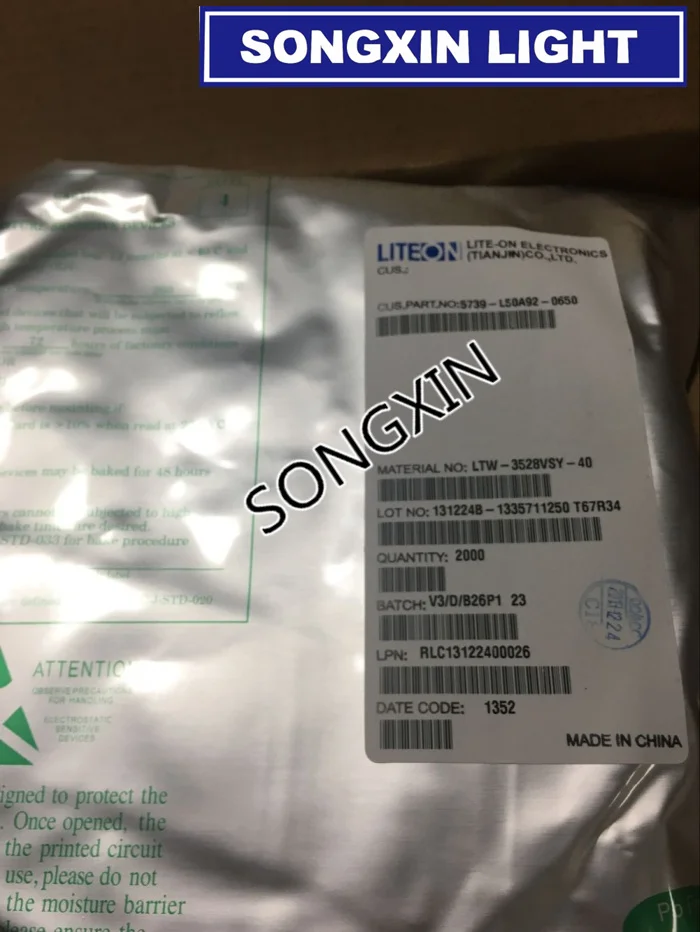 Светодиодная подсветка LITEON 1210 3528 2835 1 Вт 5 лм 50 шт.|led 3v|2835 white3528 led white |