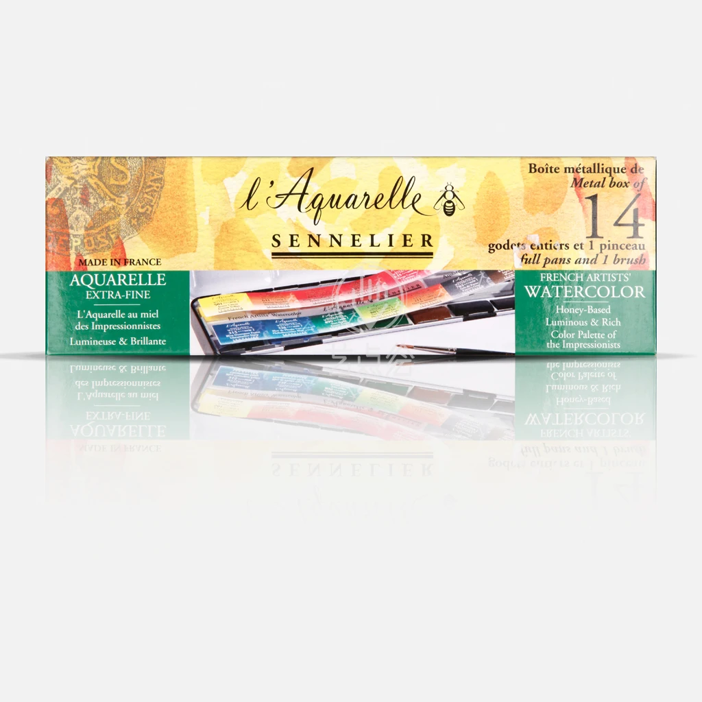 Пенопластовый пигмент Sennelier 14 цветов|solid watercolor|watercolor pigmentwatercolor solid |