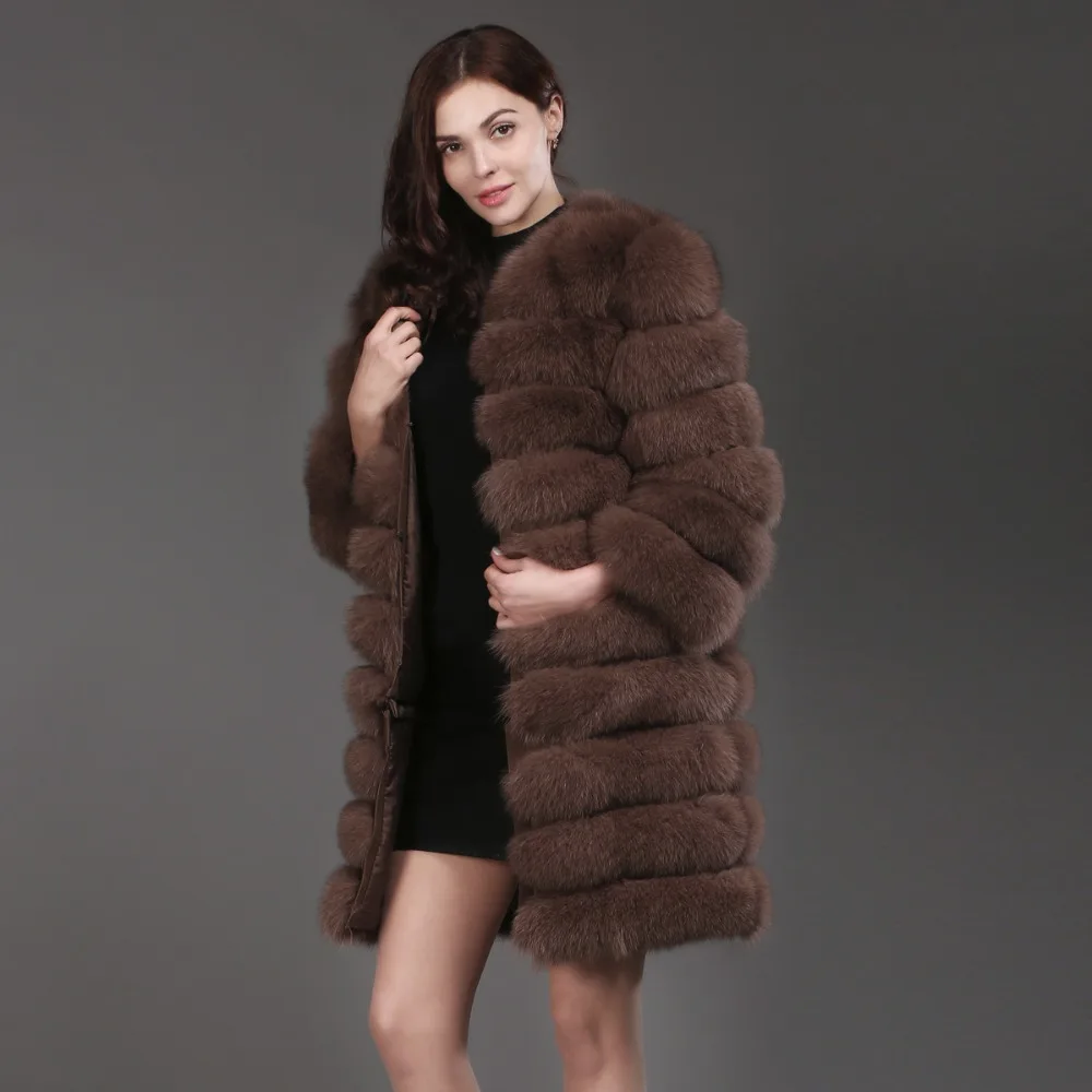 2021 горячая распродажа натуральная Шуба из натурального Лисьего меха Модные 100%