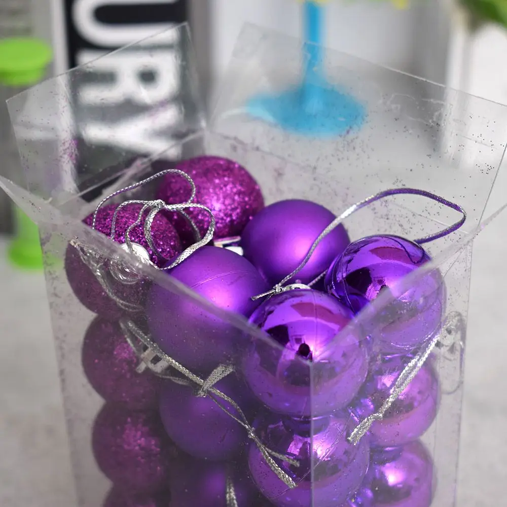 24 шт./лот шар для украшения рождественской елки подвесное украшение