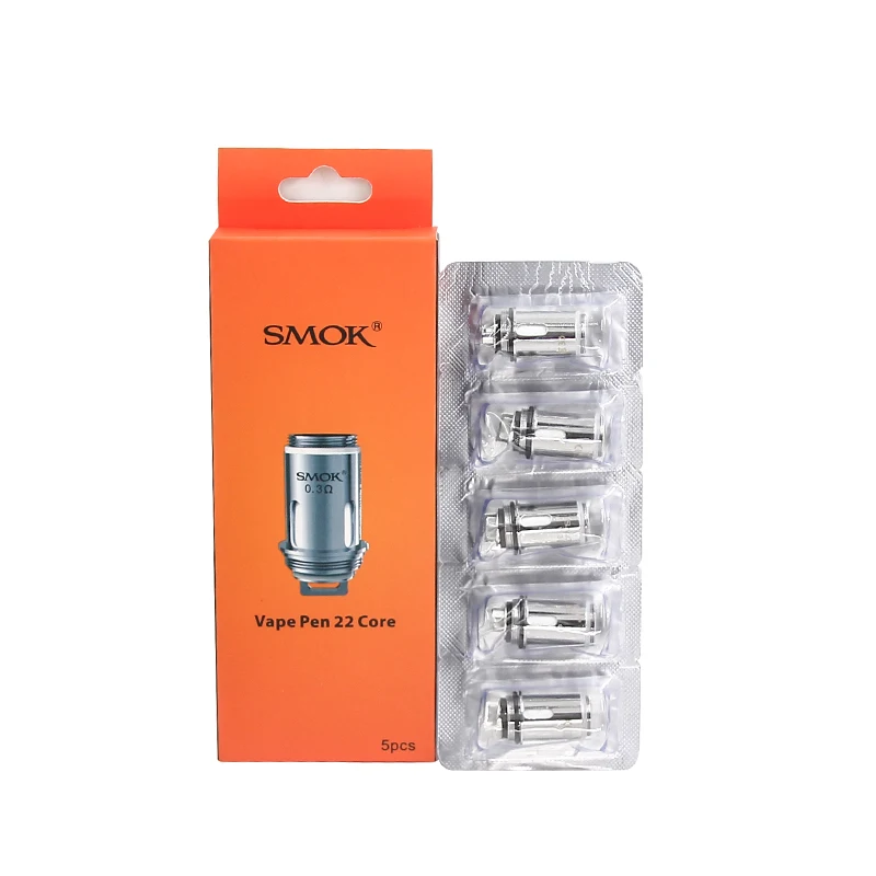 100% Original SMOK Vape Pen 22 Coil Head Resistance 0.3ohm Dual Core For VAPE PEN Tank KIT Electronic cigarette Vaporizer | Электроника