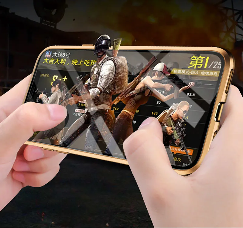 BFOLLOW передний и задний 3D стеклянный чехол для iPhone X XS/XR/XS Max Магнитный 360 Полный корпус алюминиевый металлический чехол Coque Fundas