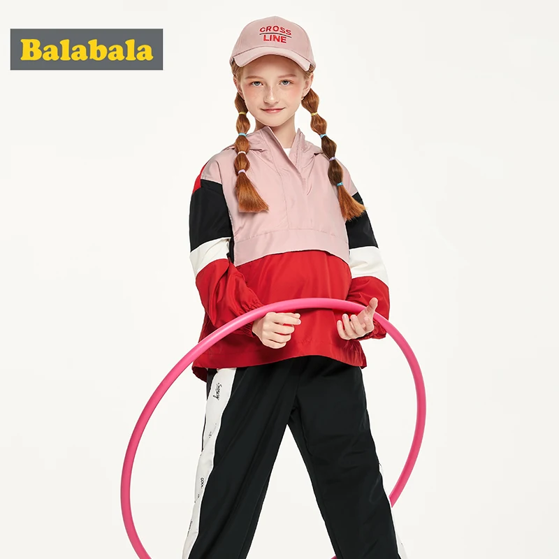 Balabala/Детский костюм для девочек на осень новинка 2019 крутая спортивная куртка +