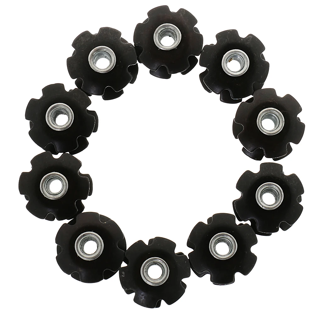 10 шт. гайка с фланцем для горного велосипеда 1 1/8 '' MTB|Гарнитура велоспорта| |