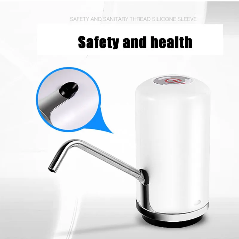 Электрическая бутылка для воды Transhome ручной насос черного цвета диспенсер чая и с