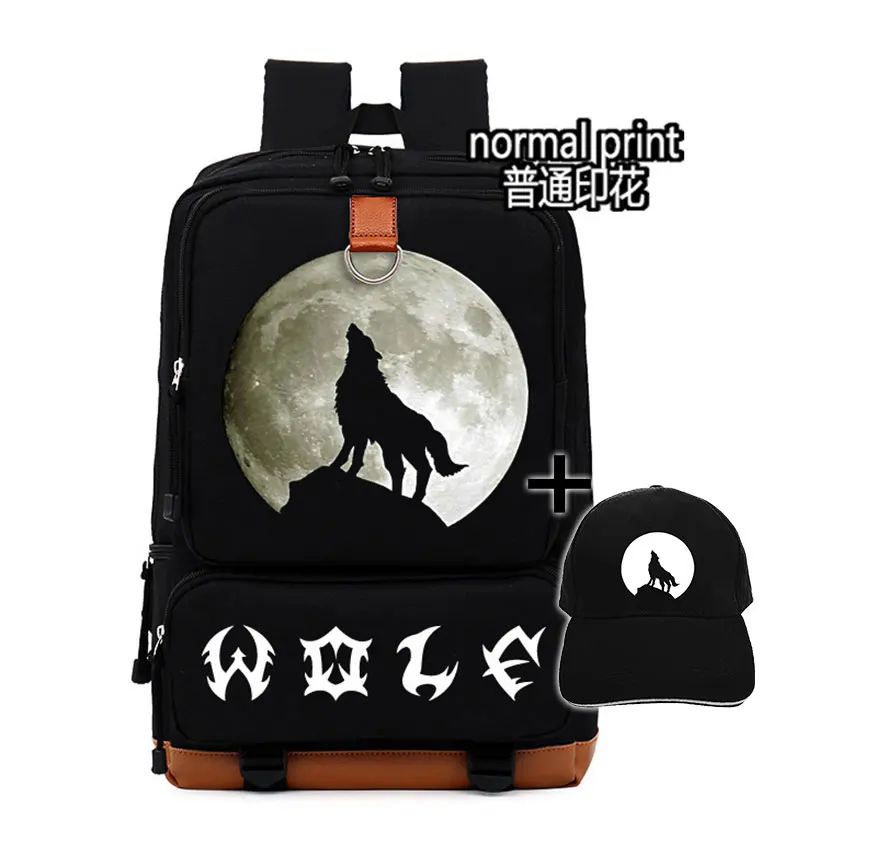 Veste loup Wolf Мужская и женская сумка детская школьная для девочек мальчиков через