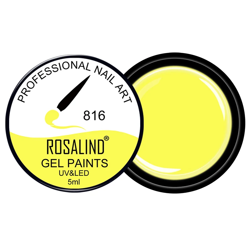 RF816 Гель для рисования ROSALIND, гибридный Праймер, лак для ногтей для дизайна, 142 цветов, все для маникюра, 5 мл, сделай сам, гель-лаки, верхнее покрытие для ногтей - Цвет: RF816