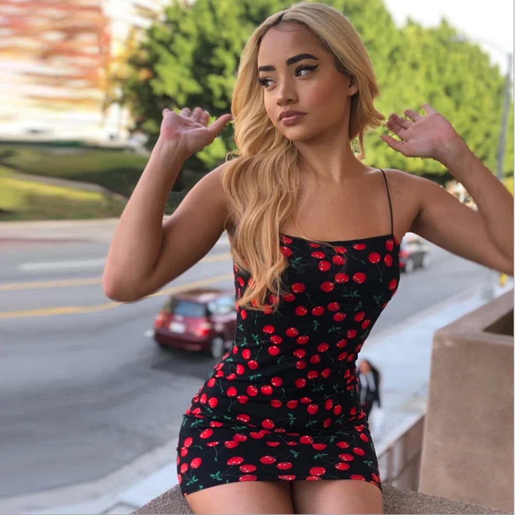 Новое Женское летнее платье без рукавов сексуальная клубная одежда вечернее