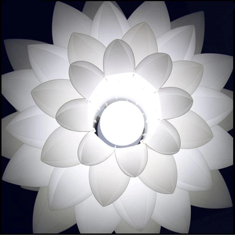 55cm Lotus Pendant Lights Shade E27 Four - color Ceiling Decorative LED Cord | Лампы и освещение