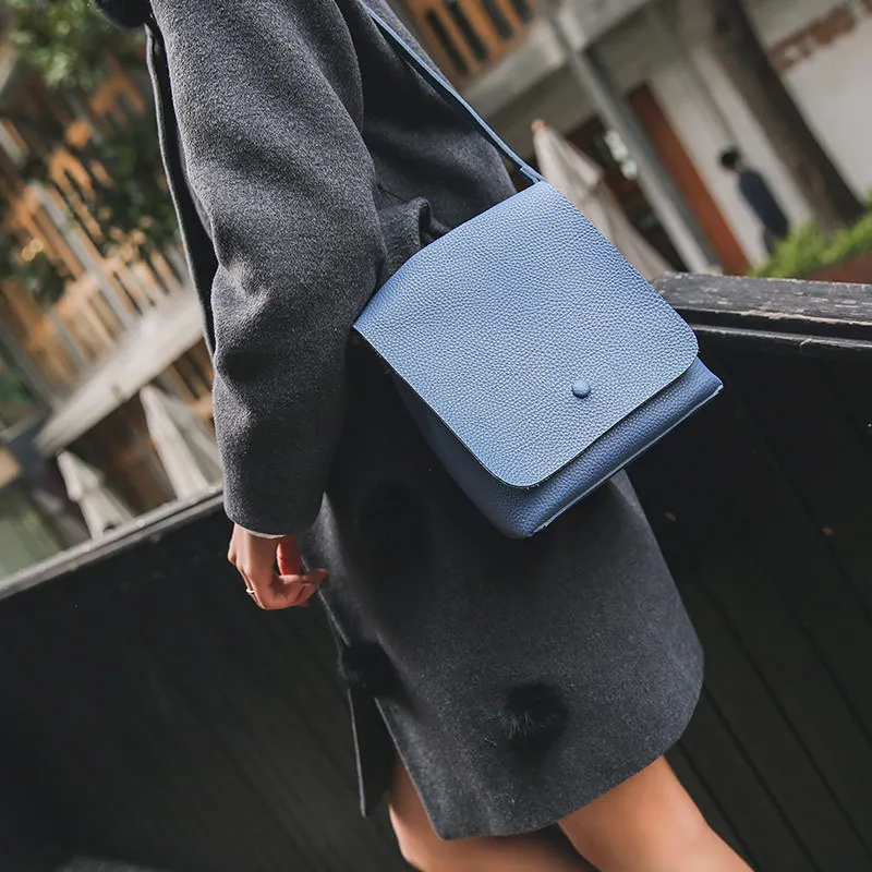 AUGUR 2017 Summer New Fashion Women Crossbody Bag High Quality Solid Shoulder Bags Messenger Leather Handbags | Багаж и сумки