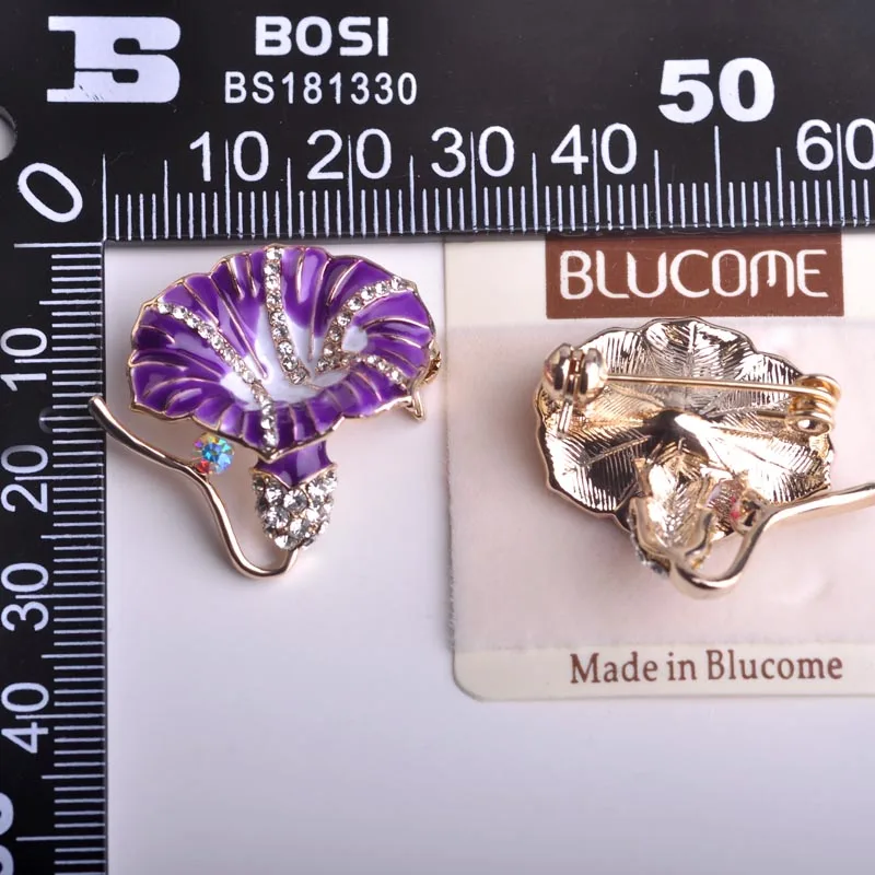 Funmor изысканная искусственная эмаль растения ювелирные изделия женское пальто