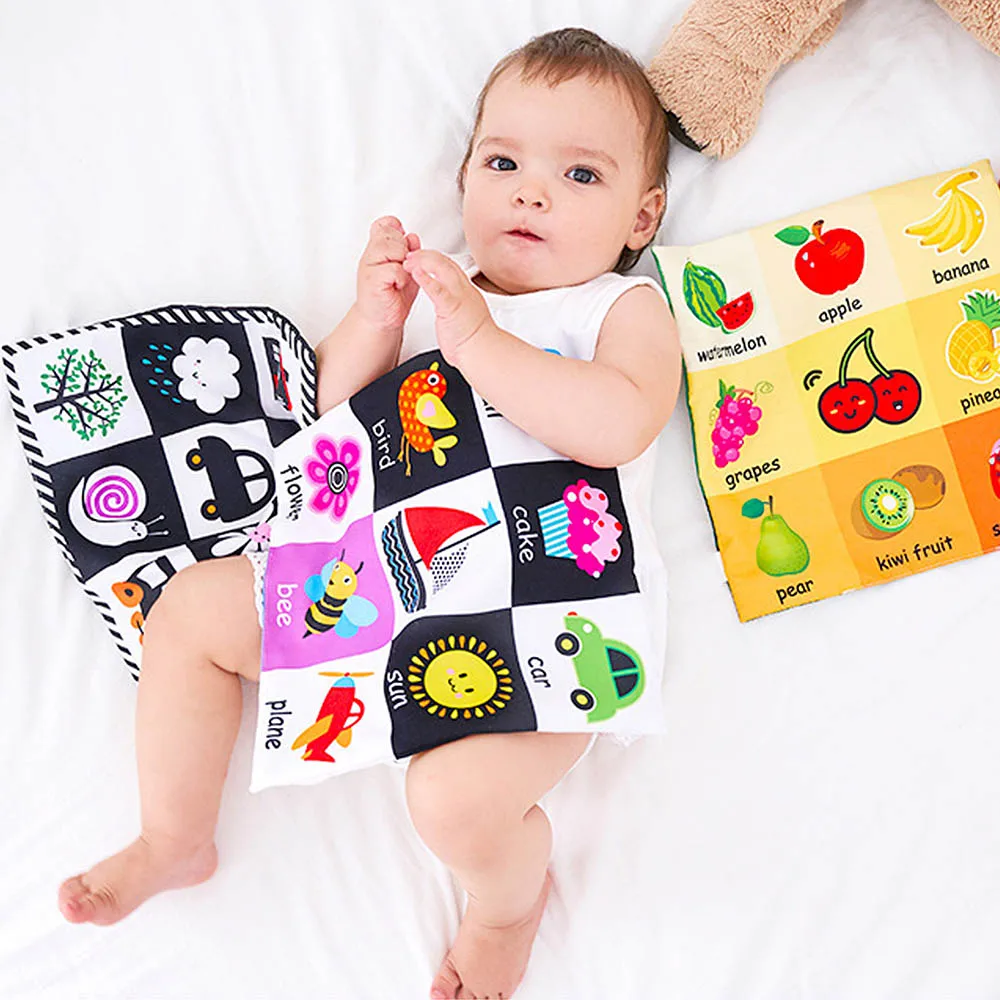 Банные книги детская тканевая Книга раннее образование познание графика