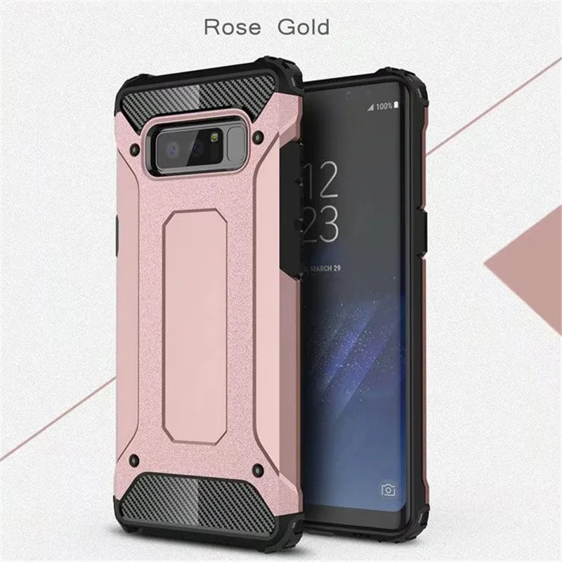 Rose Gold Для samsung Galaxy S5 S6 S7 край S8 S9 плюс гибридный Чехол-Броня из термопластика чехол для A3 A5 A7 J1 J3 J5 J7 Grand Prime прочный Чехол - Цвет: Rose Gold