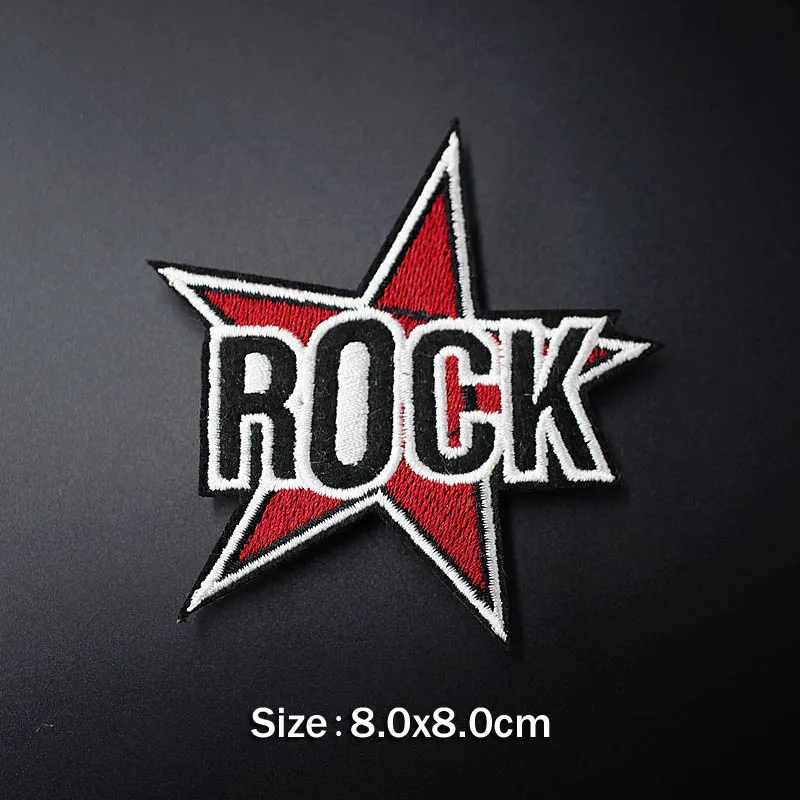 1 YES ROCK COOL POW DIY тканевые Значки для одежды, декоративные железные нашивки, одежда для шитья, декоративная аппликация, нашивки для шитья - Цвет: 1