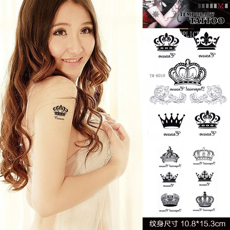 Временная Водонепроницаемая наклейка для татуировок на руку/шею/уши/лодыжку