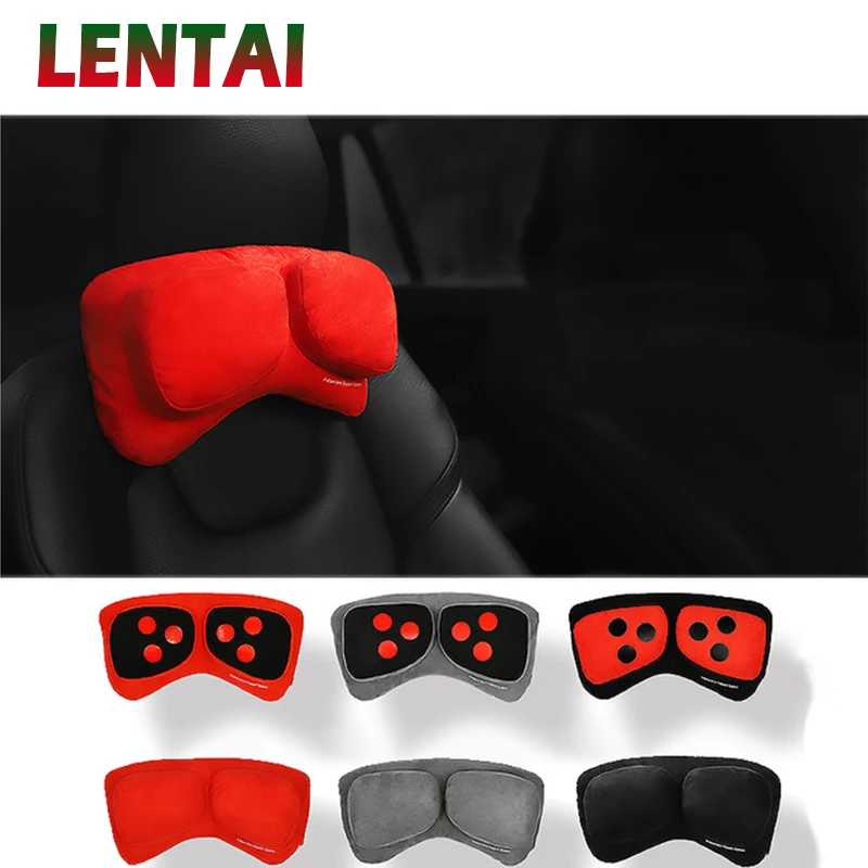 

OVERE 1PC Car Seat Massage Pillow Head Neck Pad For Kia Rio Ceed Sportage 2017 Cerato Sorento Mazda CX-7 6 Mini Cooper R56 F56