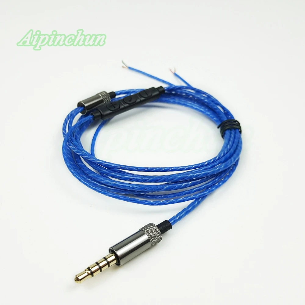 Aipinchun 3 5 мм разъем DIY кабель для наушников с микрофоном Регулятор громкости Ремонт