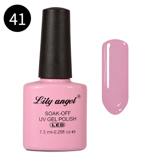 41 Lily Angel 7,3 мл Nail Art Дизайн Маникюр 110 Цвет Soak Off эмали гель для ногтей Светодиодный УФ гель лак для ногтей 39-76 - Цвет: 41