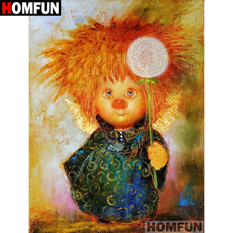 Алмазная 5D картина HOMFUN ангельская девушка вышивка крестиком полная выкладка