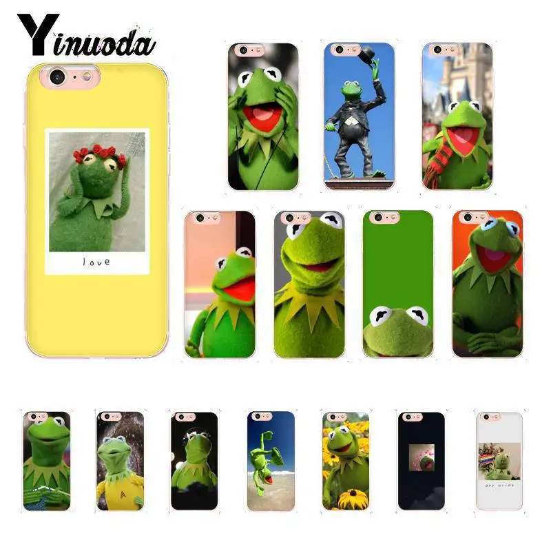 Забавный милый чехол Yinuoda Kermit the frog мягкий для телефона iPhone 8 7 6 6S Plus X XS MAX 5 5S SE XR 10 11