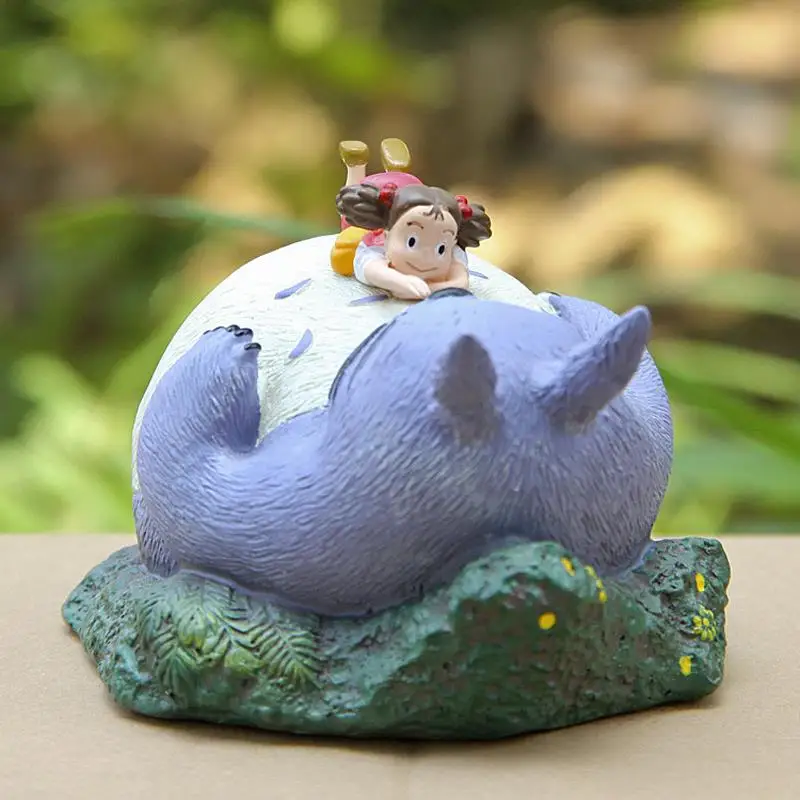 Studio Ghibli Мой сосед фигурки Тоторо DIY Тоторо спящий Мэй/Мэй смола фигурка Коллекция Модель игрушки для детей игрушки подарок