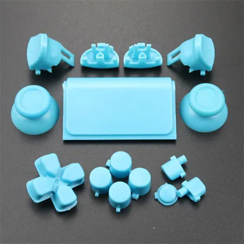 Skyblue ChengHaoRan полный набор джойстики Dpad R1 L1 R2 L2 направление ключевые кнопки ABXY для sony PS4 Pro JDS-040 контроллер - Цвет: Skyblue