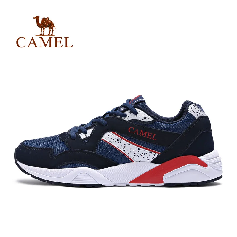 CAMEL мужские кроссовки дышащие удобные прогулочные Беговые тренировочные уличные спортивные замшевые модные кроссовки - Цвет: Blue