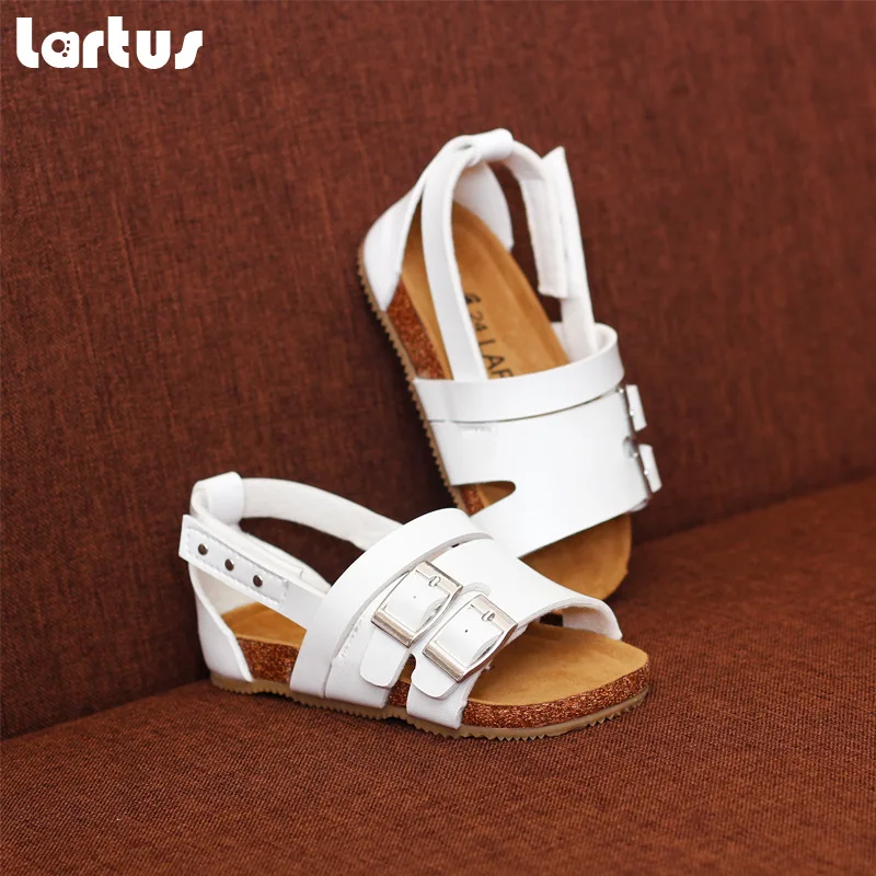 LARTUS/сандалии для девочек нескользящая обувь мальчиков с имитацией Окс тендон