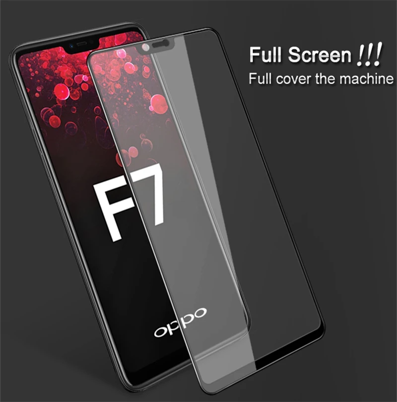 Wolfsay 3D изогнутый край Полное покрытие стекло Oppo F7 защита для экрана HD
