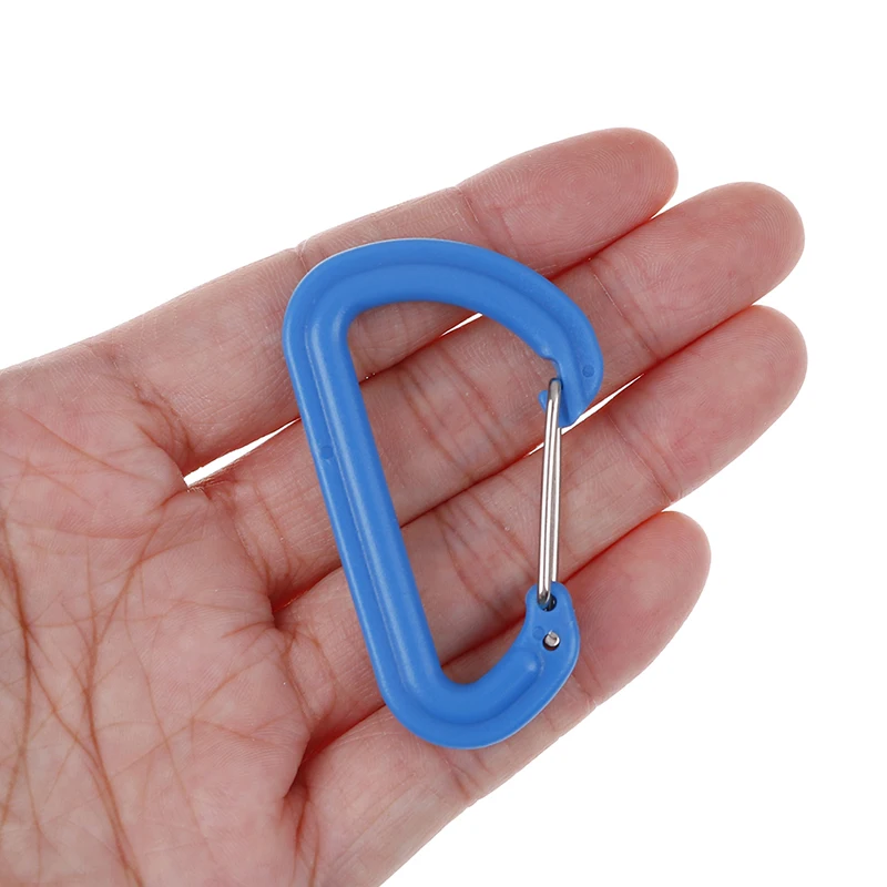

Plastic EDC Keychain Clip Carabiner Hiking Buckle Split Mini Spring Clasps Hook Carabiner Claspss Camping Climbing Accessories