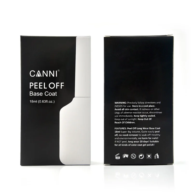 CANNI, Новое поступление, 18 мл, легко отклеивается, удаляет воду, Базовое покрытие, волшебный дизайн ногтей, маникюр, подходит для всех цветов, УФ-Гель-лак