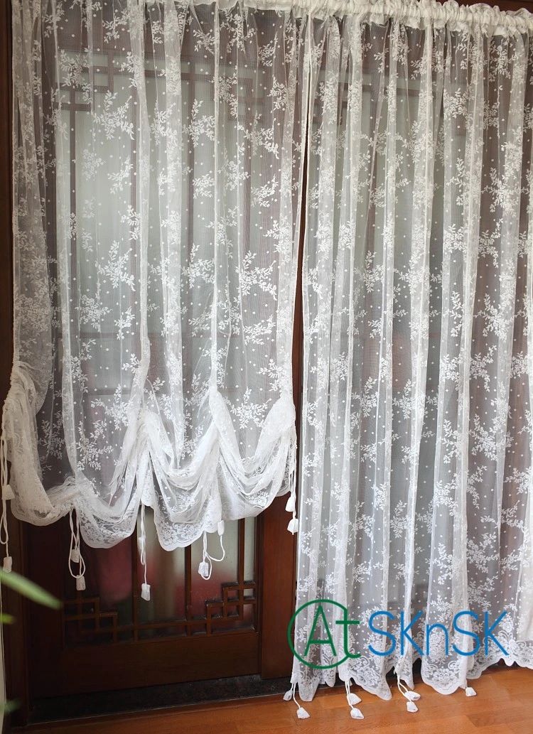 Шторы с регулируемой высотой и карманом элегантные тюлевые занавески воздушным