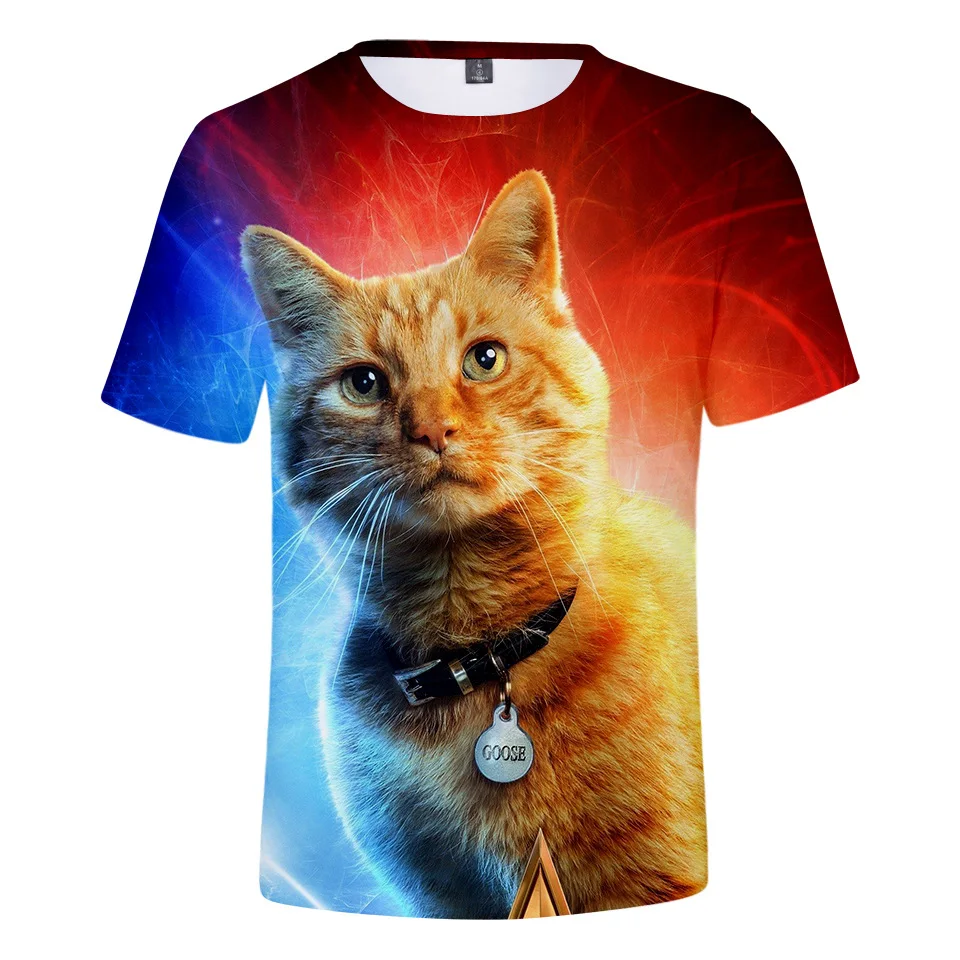 Новые мстители капитан Марвел Косплей Костюм Carol Danvers Мужская и женская футболка