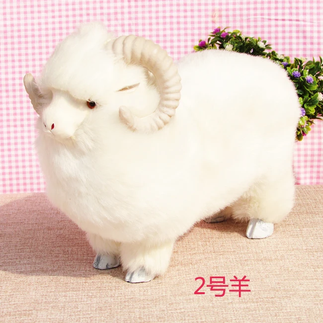

Simulation sheep polyethylene&furs sheep model funny gift about 27cmx14cmx23cm