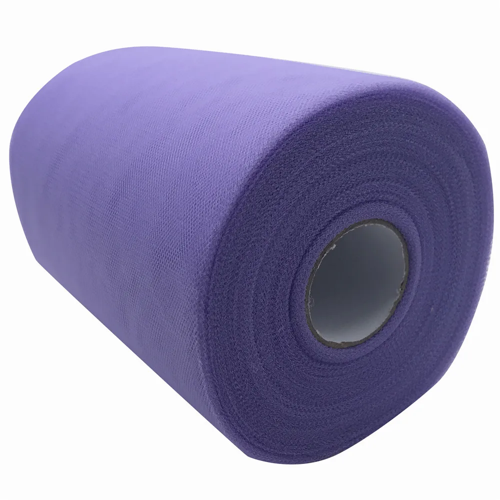 Light Purple Новинка, 60 цветов на выбор, фатиновая юбка-пачка на Рождество и свадьбу, 6*100 ярд, Тюлевая ткань, юбка-пачка, сделай сам, подарочные Вечерние платья из органзы с бантом, Тюлевое платье - Цвет: Light Purple