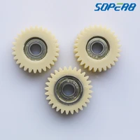 3pcs nylon plastic 28 teeth electrical bike motor reducer electro tricycle bicycle 8mm hole bore ball bearing 38mm spur gear
