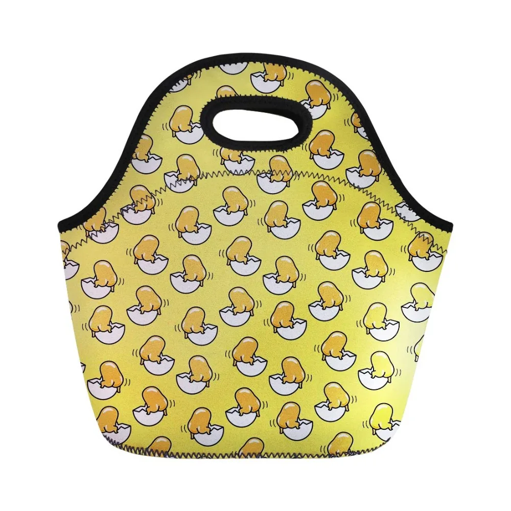 Новая сумка для ланча с принтом ленивых яиц от Gudetama хипстерский дизайн аниме