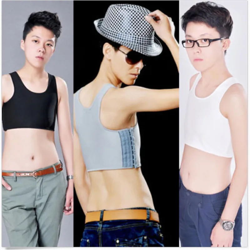 Новый летний топ Лесбиянки Tomboy на каждый день с пряжкой Полуботинки в грудь
