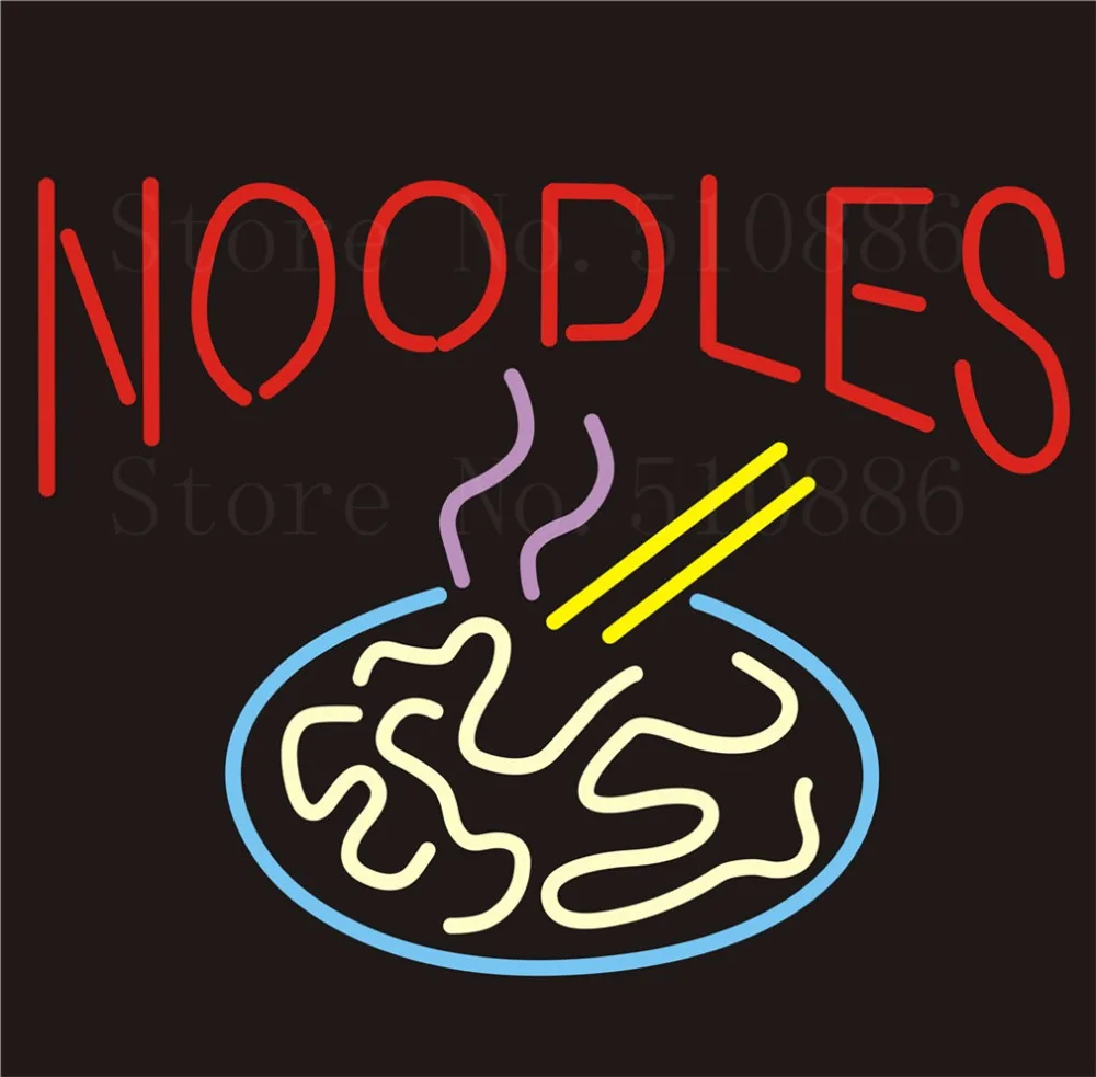 Пользовательские неоновая вывеска доска лапша соус паста стеклянная трубка