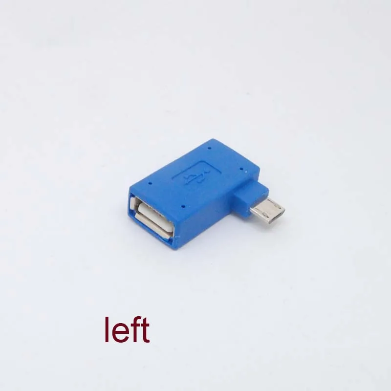 OTG 90 Degree Left Angle Micro USB 2.0 Host Adapter & Power Phone Tablet | Электроника