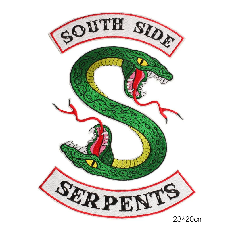 Комплект из 3 предметов: нашивки с вышивкой и аппликацией в виде змей змей| |