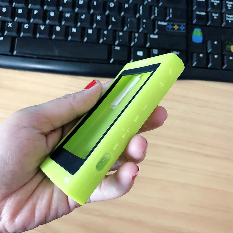 Резиновый чехол для Sony Walkman A45 A46 A47 A40 с защитной пленкой экрана NW-A35 A36 A37 A35HN A36HN A37HN |