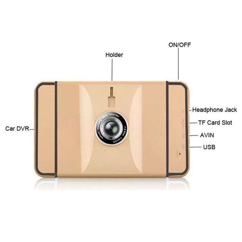 " Автомобильный gps навигатор DVR рекордер камера Android 1080P 512MB 8Gb Автомобильный gps навигатор Sat Nav с камерой заднего вида бесплатные карты